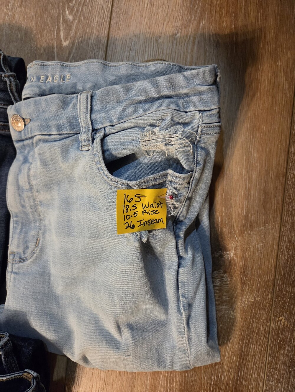 BUNDLE American Eagle Outfitters EUC Size 16R and one 16S, size on tags 5 pair - Picture 8 of 8